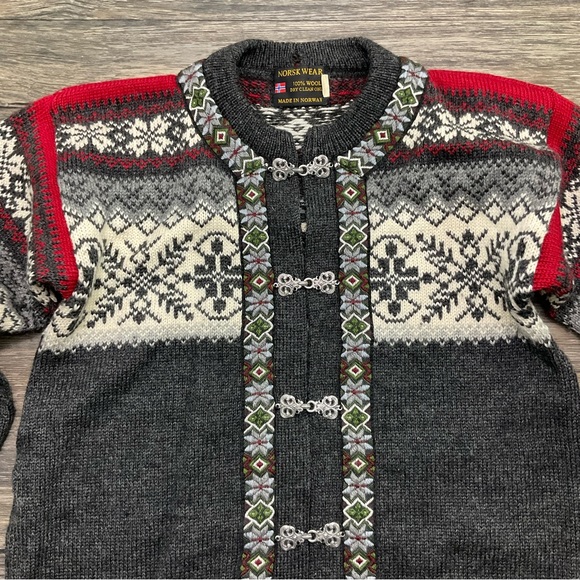 Norskwear 100% Wool Norwegian Sweater - Picture 4 of 8